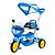 Triciclo Passeio Divertido Motoca Capota Infantil DM Toys DMT5577 Azul - Imagem 1