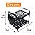 Escorredor de Louças 12 Pratos Inox Preto com Porta Talher SEC12EPT - Imagem 5