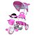 Triciclo Infantil com Empurrador Luz Som Capota Importway BW003 Rosa - Imagem 4