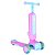 Patinete 2 em 1 Radical Infantil 3 Rodas Com Luz Som DMR6936 Rosa - Imagem 2