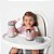 Copo Térmico Infantil Inox Parede Dupla C/ Canudo Gumy Buba 12110 Rosa - Imagem 4