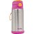 Copo Térmico Infantil Dupla Parede Inox com Canudo Buba 11384 Rosa - Imagem 2