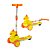 Patinete Patinho Feliz Radical Infantil Dobrável 3 Rodas e Luz DMR6815 - Imagem 1