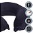 Travesseiro de Viagem Anatomico para Pescoço Plush Nap MPII2A40 Preto - Imagem 3