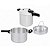 Conjunto de Panelas de Pressão Kit 4,5L e 8L Fechamento Externo Polida Eterna Nigro 97368 - Imagem 2