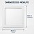 Luminária Led de Embutir 24w Quadrada Plafon Painel 6500k Elgin - Imagem 3