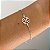 Pulseira de Prata Flor Vazada Rosa Bebê - Imagem 2