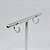Argola de Prata Articulada Cravejada 12 mm - Imagem 1