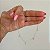Pulseira de Prata Corações Rosa Bebê - Imagem 2