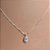 Colar de Prata Gota Zircônia 45 cm - Imagem 1