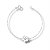 Pulseira de Prata Flor Detalhes - Imagem 1