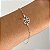 Pulseira de Prata Flor Vazada Turquesa - Imagem 2