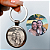 Chaveiro Aço Inox Personalizado com Foto Redondo - Imagem 1