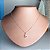 Colar de Prata Coração Coroa Cravejado Rosa Bebê - Imagem 4