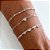 Pulseira de Prata Cinco Corações Zircônia - Imagem 3