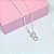 Colar de Prata Menina Rosa 40 cm - Imagem 1