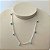 Choker de Prata Corações Azul Bebê 45 cm - Imagem 1