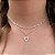 Choker de Prata Corações Cristal - Imagem 3