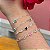 Pulseira de Prata Elo de Corações com Coração Zircônia Azul - Imagem 3