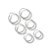 Trio de Prata Argolas Básicas Finas - Imagem 1
