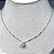 Colar de Prata Pingente Quadrado Cristal 45 cm - Imagem 3
