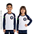 Little People School - Camiseta Branca Unissex Manga Longa - Ref. 248/249/241 - Imagem 1