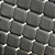Uruguai Diamond preto e prata - 1/2 metro - Imagem 1