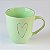 Caneca Coração Verde 500ml - Imagem 2