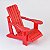 Enfeite Cadeira de Praia Vermelha - Imagem 1