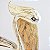 Enfeite Pelicano Rústico Branco - Imagem 3