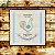 Quadro Country Dairy Azul Claro Galinha - Imagem 1