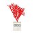 Enfeite Coral Vermelho Médio - Imagem 2