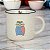 Caneca Coruja Azul Com Flores 250 ml - Imagem 1