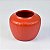 Vaso Redondo Vermelho em Resina em Cerâmica - Imagem 2