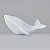Enfeite Baleia Orca Branco com Textura Grande em Cerâmica - Imagem 1