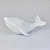 Enfeite Baleia Orca Branco com Textura Grande em Cerâmica - Imagem 2