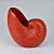 Enfeite Concha Vermelha em Cerâmica - Imagem 2
