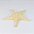 Enfeite Estrela de Mesa Bege 30 cm em Resina - Imagem 1