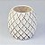 Vaso Branco Losangos 15 cm em Cerâmica - Imagem 2