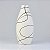 Vaso Lines Branco 32 cm em Cerâmica - Imagem 1