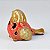 Pássaro Vermelho Furado em Cerâmica - Imagem 3