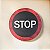 Placa Decorativa Stop - Imagem 1