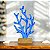 Enfeite Coral Azul em Madeira 30,5x16x5 cm - Imagem 1