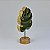Enfeite Pedestal Folha Verde em Madeira 22x12x6,5 cm - Imagem 2