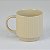 Caneca Retrô Lines Bege Claro 350ml - Imagem 3