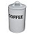 Pote Coffe Branco em Cerâmica - Imagem 1