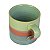 Caneca Colorida Tons Verdes em Cerâmica 350 ml - Imagem 3