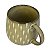 Caneca Round Amarela Pingos em Cerâmica 350ml - Imagem 3