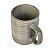 Caneca Cinza Linhas em Cerâmica - Imagem 3