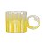 Caneca Duo Amarela Alça Coração em Cerâmica - Imagem 2